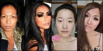Foto-Foto Bukti Dahsyatnya Make Up Ini Bikin Kamu Melongo