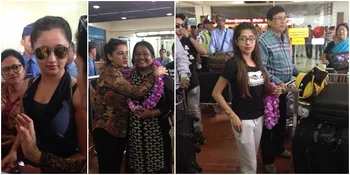 Foto-Foto Kedatangan Bintang 'Uttaran' di Indonesia, Heboh & Seru