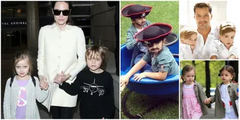 Foto-Foto Lucu Anak Kembar Selebritis Dunia, Bikin Pengen Peluk