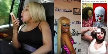 Foto-Foto Memalukan Blac Chyna, Red Carpet Fail - Ekspresi Marah