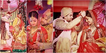 Foto-Foto Upacara Pernikahan Neil Nitin Mukesh, Pelukan Romantis