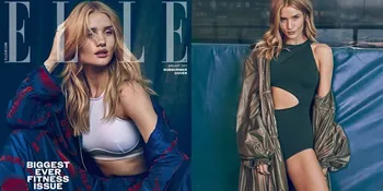 FOTO: Gaya Sporty Rosie Huntington Whiteley di Pemotretan Majalah