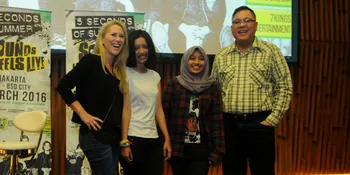 FOTO: Gelaran Press Confrence Konser 5 SOS Penuh Antusiasme Fans