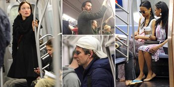 FOTO: Hidup Serba Mewah, Artis-Artis Ini Tertangkap Naik Subway