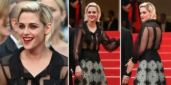FOTO: Hot Menggoda! Kristen Stewart Braless di Red Carpet Cannes