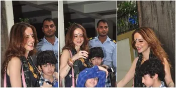 Foto Hrithik Roshan dan Sussanne Khan, Akur 'Berbagi' Anak-Anak