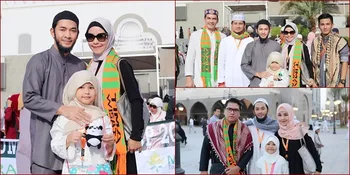 FOTO: Ibadah ke Tanah Suci, Uki Noah & Metha Ajak Sang Buah Hati