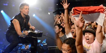 FOTO Inilah Aksi-Aksi Bon Jovi Saat Hibur 40 Ribu Penonton di GBK