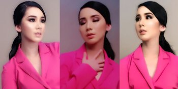 FOTO: Jill Gladys Tampil Stunning Dalam Balutan Pink Jumpsuit