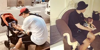 Foto Kang Gary dan Putranya Yang Wajahnya Selalu Disembunyikan