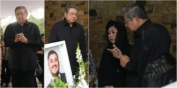 FOTO: Kedatangan SBY di Rumah Duka Mike Mohede, Berbelasungkawa