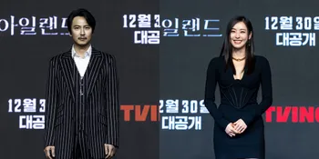 Foto Kim Nam Gil dan Lee Da Hee di Preskon 'ISLAND', Rekan yang Kompak Banget Selama Syuting di Jeju