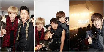 Foto Kris dan Suho EXO Asyik Nonton Konser Super Junior