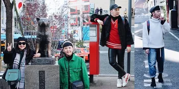 FOTO Liburan Bareng Mama ke Jepang, Begini Gaya Kece Rangga Moela
