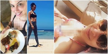 FOTO: Liburan di Bali, Sophia Latjuba Pamer Tubuh Hot Berbikini