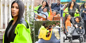 FOTO: Liburan Seru Kim Kardashian & Anak-Anaknya ke Disneyland