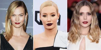 FOTO: Lipstik Gelap Bikin Selebriti Ini Makin Cantik & Menggoda!