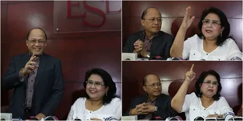 FOTO: Mario Teguh Maju Bersama Elza Syarief Tantang Tes DNA