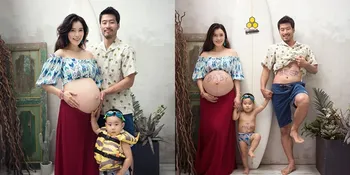 FOTO: Maternity Shoot Kahi eks After School, Pilih Tema Hawaii