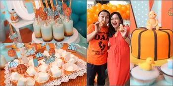 Foto: Meriahnya Baby Shower Istri Augie Fantinus, Penuh Kue Lucu!