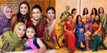 FOTO: Mewah, KD Bergaya Bollywood Bareng Geng Arisan Kepompong