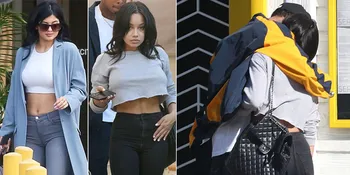 FOTO: Mirip Kylie Jenner, Model Hot Cantik Ini Peluk Mesra Tyga