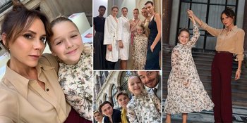 FOTO: Pakai Gaun Floral di London Fashion Week, Harper Beckham Cantik Banget!