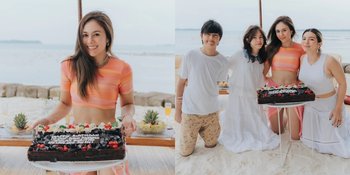 Foto Perayaan Ulang Tahun Wulan Guritno Ke-43 Tapi Rasa 23, Pamer Perut Rata dan Bahagia Bareng Keluarga Besar