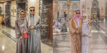 FOTO: Pergi Umrah, Mantan Aurel 'Bergaya' Bak Raja Salman