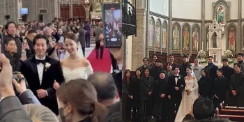 Foto Pernikahan Kim Dong Wook dan Stella Kim di Katedral, Dihadiri Banyak Aktor Top Korea
