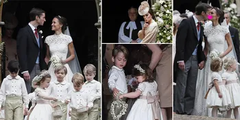 FOTO: Pernikahan Pippa Middleton, Ciuman Mesra - Penuh Anak Kecil