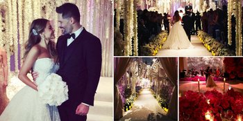 Foto Pernikahan Sofia Vergara - Joe Manganiello, Mewah & Romantis