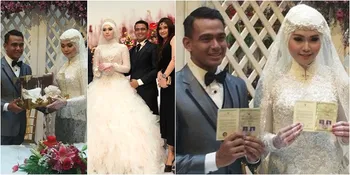 FOTO: Pernikahan Zacky Zimah dan Lisa, Sederhana Tapi Manis