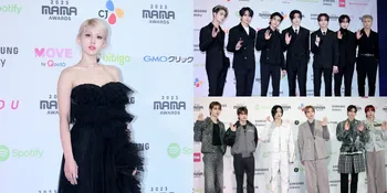 Foto Pesona Idol K-Pop di Red Carpet MAMA 2023 Day 1, Jeon Somi Bagaikan Black Swan