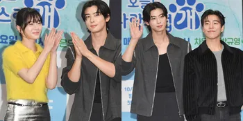 Foto Preskon Drama 'A GOOD DAY TO BE A DOG', Anjing Pun Menatap Ketampanan Cha Eun Woo