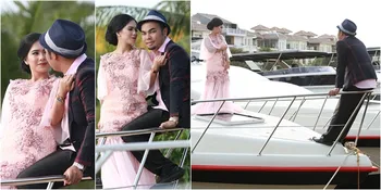 FOTO: Prewed Mewah Gretha Martini & Pacar, Mesra di Atas Kapal!