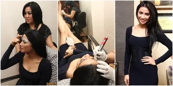 Foto Proses Sulam Alis Uli Auliani - Pengalaman Pertama