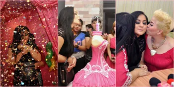 Foto Seru Kejutan Ulang Tahun Juwita Bahar - Kue Tart Unik