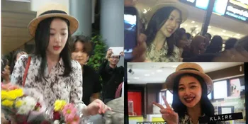 Foto Sulli fx Sampai di Bali, Dari Kaget Sampai Sapa Fans