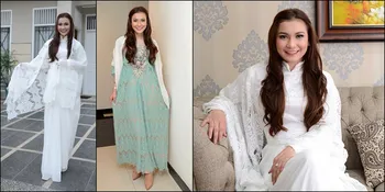 FOTO: Syukuran Rumah, Isya Jeeperson Pakai Kaftan Brokat Cantik!