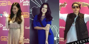 Foto Tiffany - Raisa Saat Parade Red Carpet 'Influence Asia 2015'