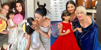 FOTO: Tingkah Seru Aaradhya Ketika Ikut Aishwarya Rai ke Cannes