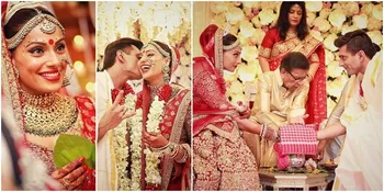 FOTO: Upacara Pernikahan Bipasha Basu - KSG, Merah Mewah Cantik