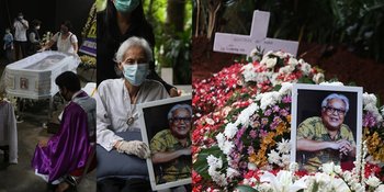 FOTO Upacara Tutup Peti dan Pemakaman Adi Kurdi 'Abah', Diantar Istri Sampai ke Liang Lahat