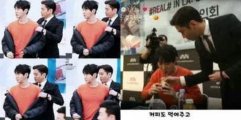 FOTO:'Bodyguard' Ganteng Maksimal di Fan-Sign Junjin Shinhwa
