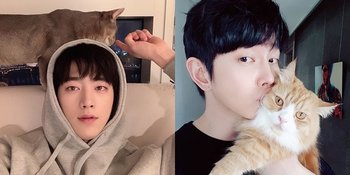 Gak Cuma Jago Rebut Hati Fans, 5 Aktor Korea Ganteng Ini Juga Pecinta Kucing: Seo Kang Joon - Yoon Kyun Sang