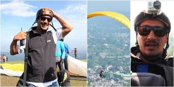 Galeri Seru Bucek Depp Jadi Pilot Paralayang - Melayang di Udara