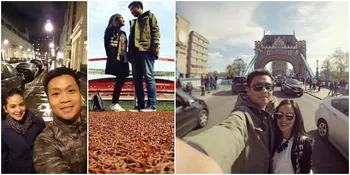 Honeymoon Stachy Lubis Mantan Rico Ceper, Mesra Abis di Inggris