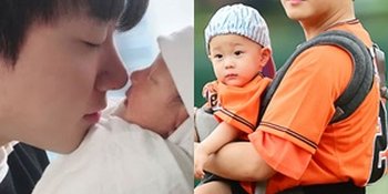 Hot Daddy! 8 Foto The Real Papa Muda Ganteng Choi Minhwan 'FT Island' Bersama Sang Anak