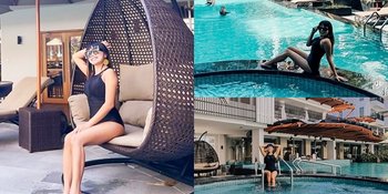 Hot Pakai Swimsuit, 7 Potret Eva Belisima Mantan Istri Kiwil Pamer Body Ramping di Pinggir Kolam Renang - Sukses Bikin Salfok